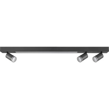 Стельовий LED світильник PARIS LED/24W/230V + 3xGU10/10W чорний