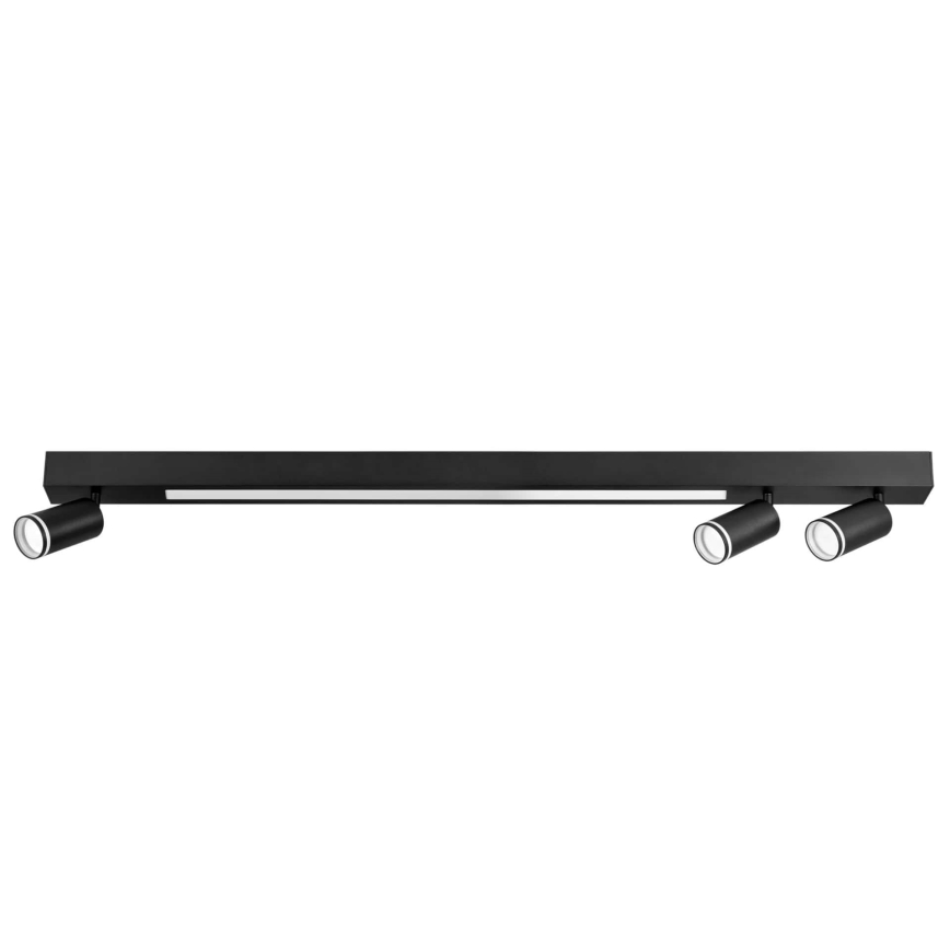 Стельовий LED світильник PARIS LED/24W/230V + 3xGU10/10W чорний