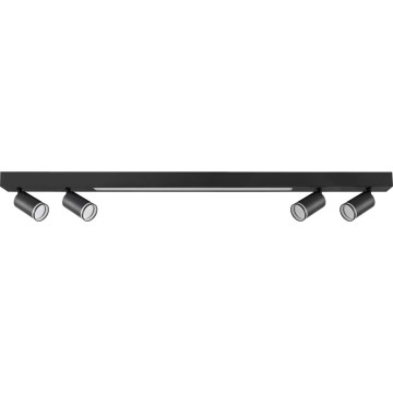 Стельовий LED світильник PARIS LED/24W/230V + 4xGU10/10W чорний