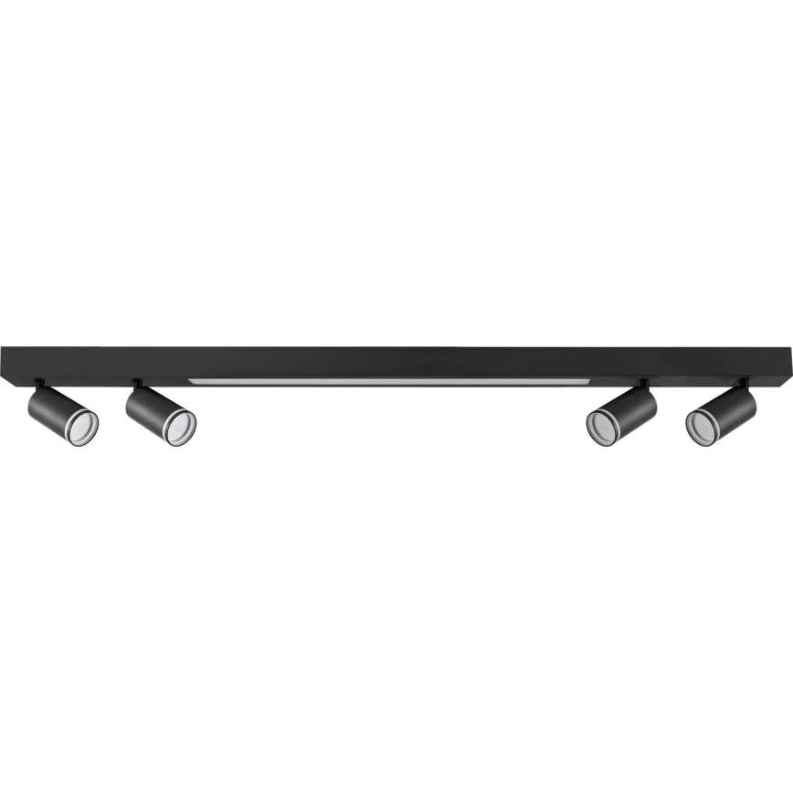 Стельовий LED світильник PARIS LED/24W/230V + 4xGU10/10W чорний