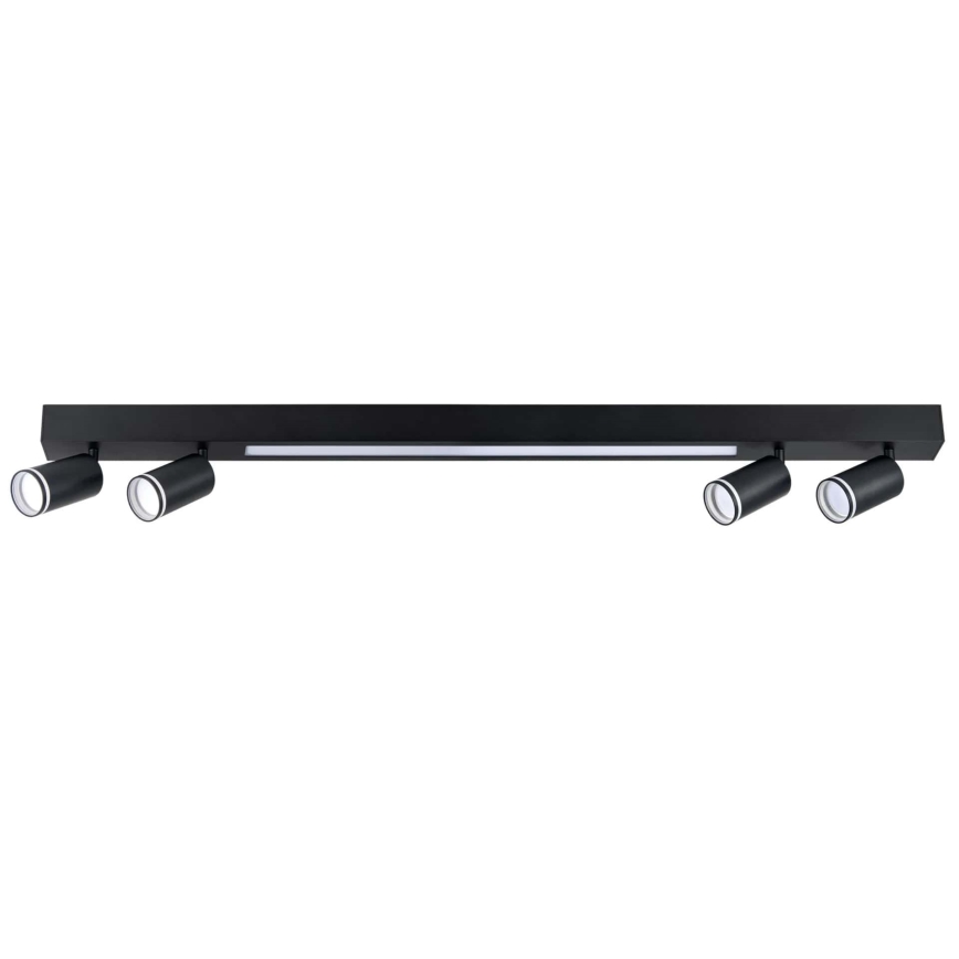 Стельовий LED світильник PARIS LED/24W/230V + 4xGU10/10W чорний