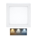 Стельовий LED світильник RAFA LED/18W/230V 3000/4000/6000K 22x22 см білий