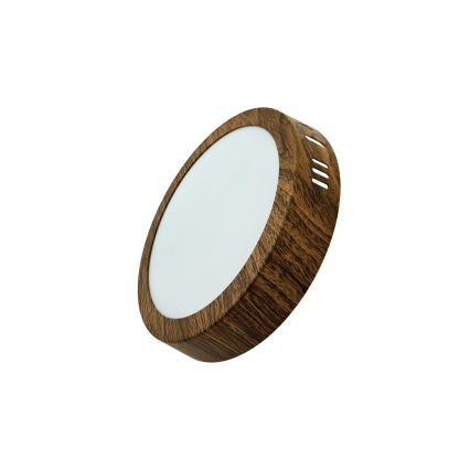Стельовий LED світильник RING LED/12W/230V 4200K діаметр 16 см коричневий