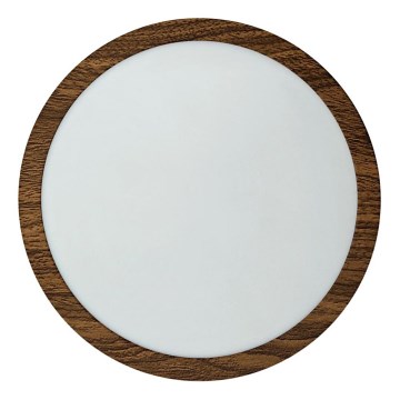 Стельовий LED світильник RING LED/18W/230V 4200K діаметр 21 см коричневий