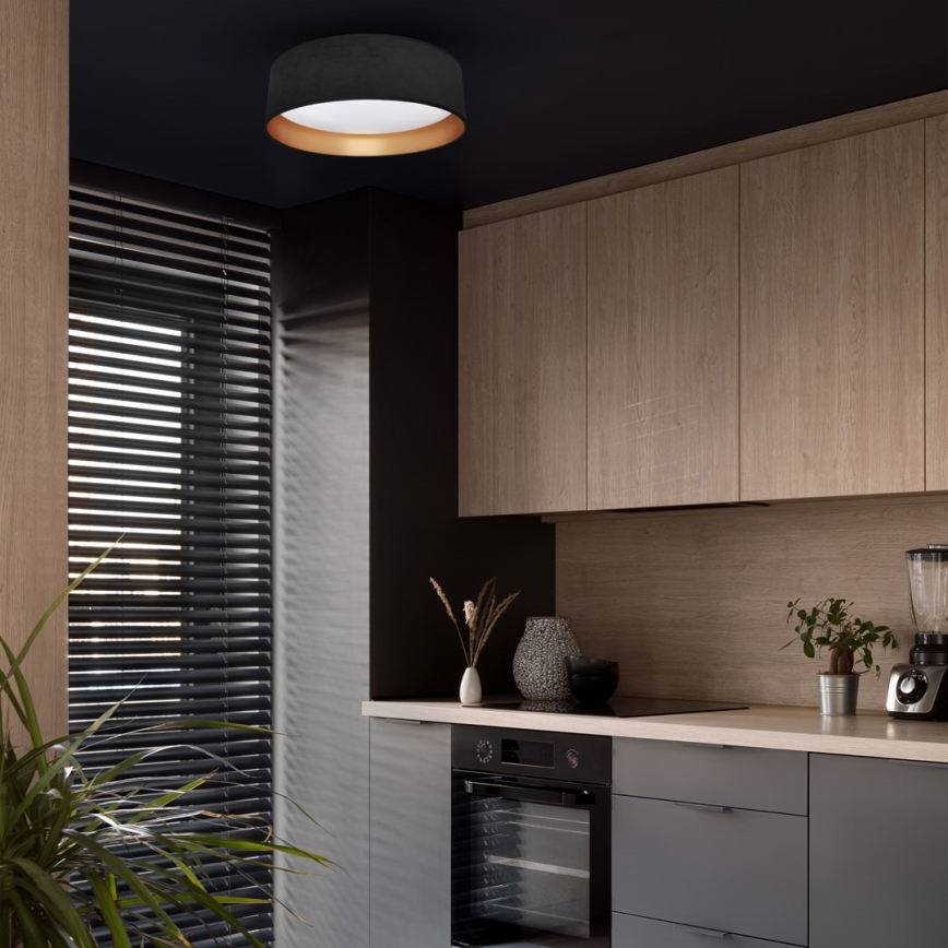 Стельовий LED світильник RONDO LED/18W/230V чорний