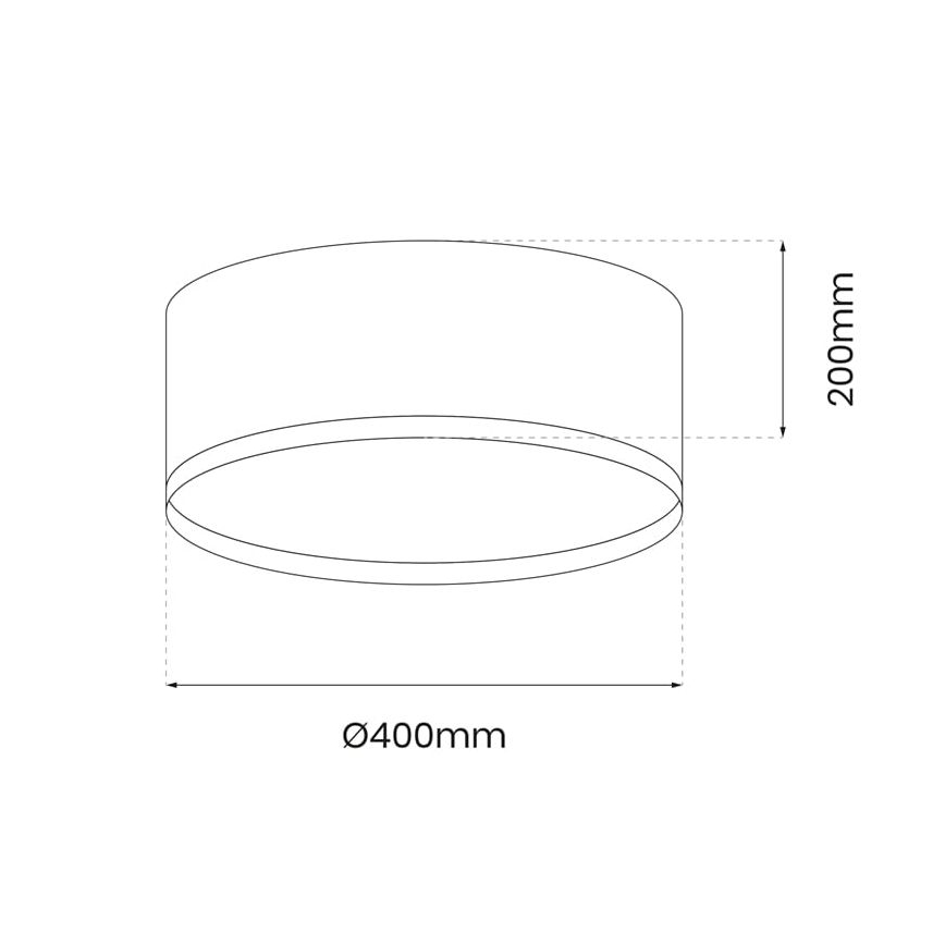 Стельовий LED світильник RONDO LED/18W/230V чорний