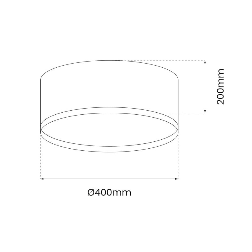 Стельовий LED світильник RONDO LED/18W/230V зелений