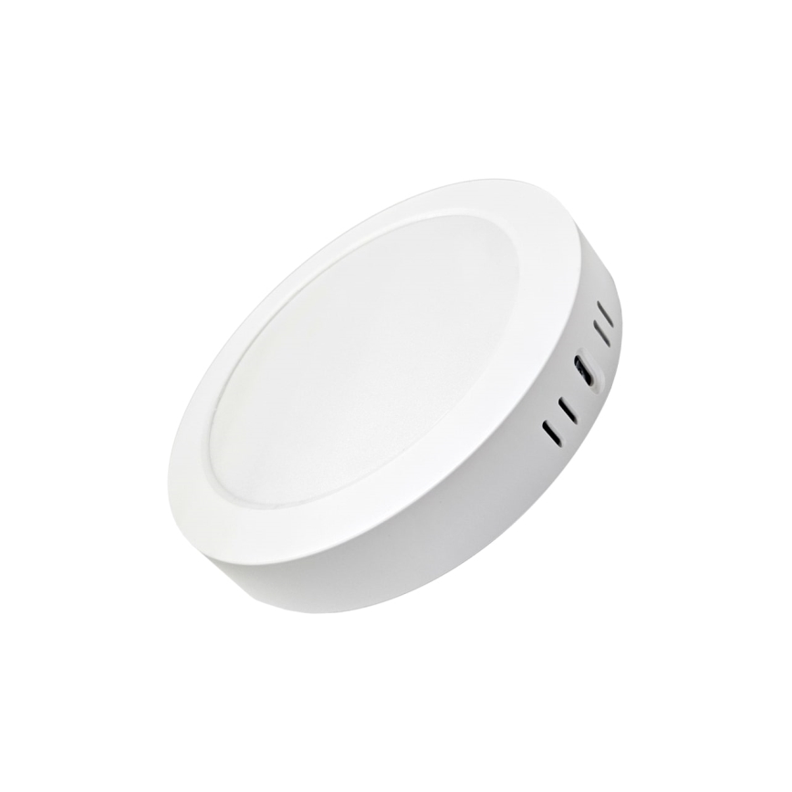 Стельовий LED світильник ROUND LED/18W/230V 4000K діаметр 21,5 см білий