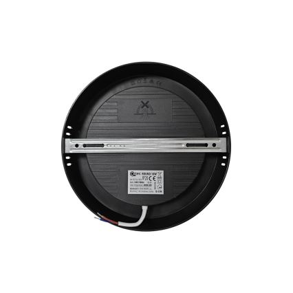 Стельовий LED світильник ROUND LED/18W/230V 4000K діаметр 21,7 см чорний