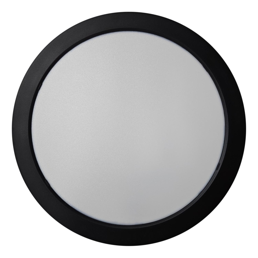 Стельовий LED світильник ROUND LED/24W/230V 4000K діаметр 28,8 см чорний