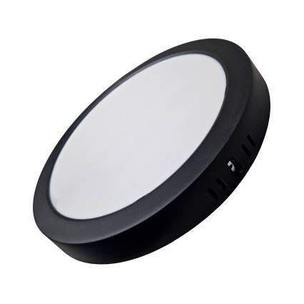 Стельовий LED світильник ROUND LED/24W/230V 4000K діаметр 28,8 см чорний