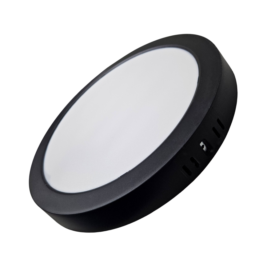 Стельовий LED світильник ROUND LED/24W/230V 4000K діаметр 28,8 см чорний