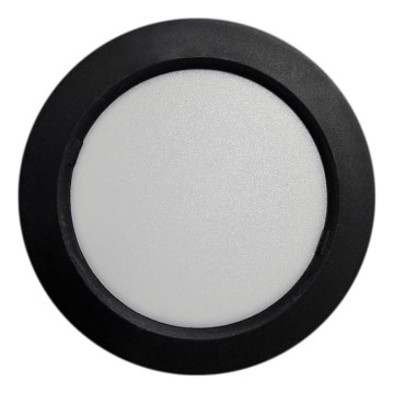Стельовий LED світильник ROUND LED/6W/230V 4000K діаметр 12,1 см чорний