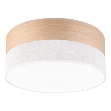 Стельовий LED світильник SIRJA WOOD LED/20W/230V діаметр 35 см білий/дуб