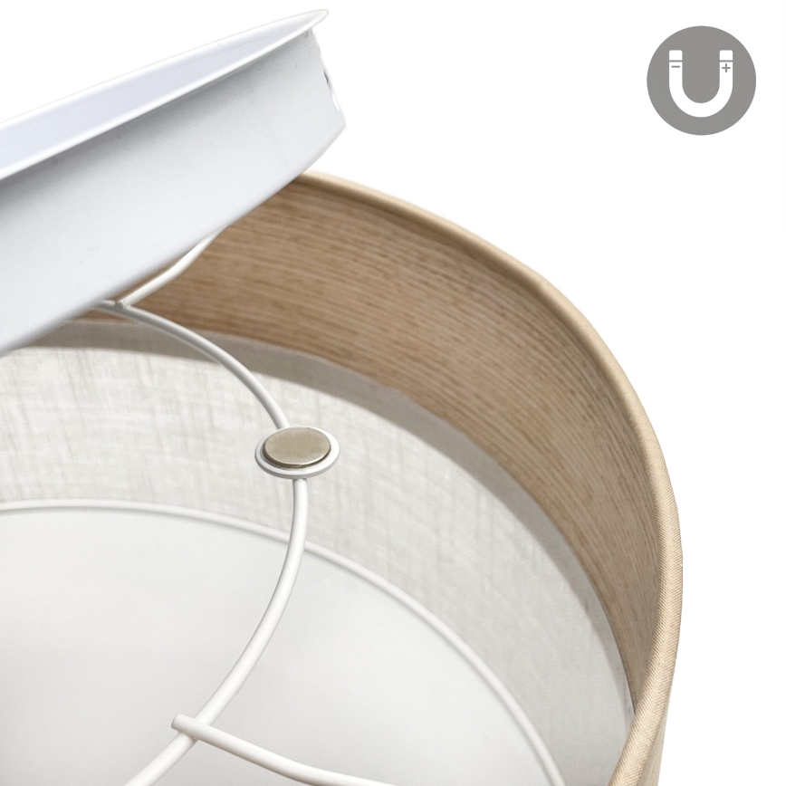 Стельовий LED світильник SIRJA WOOD LED/20W/230V діаметр 35 см білий/дуб