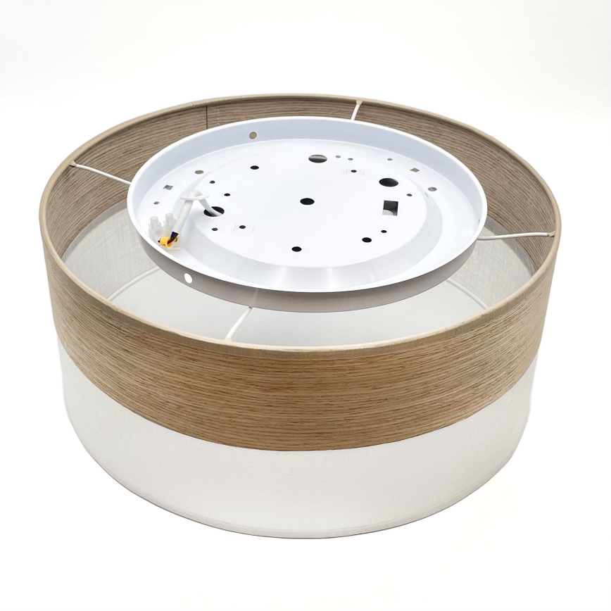 Стельовий LED світильник SIRJA WOOD LED/20W/230V діаметр 35 см білий/дуб