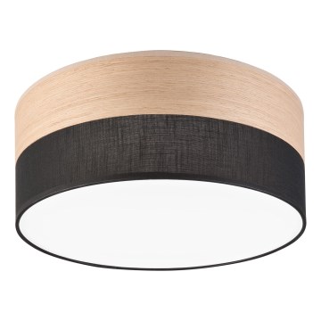 Стельовий LED світильник SIRJA WOOD LED/20W/230V діаметр 35 см чорний/дуб
