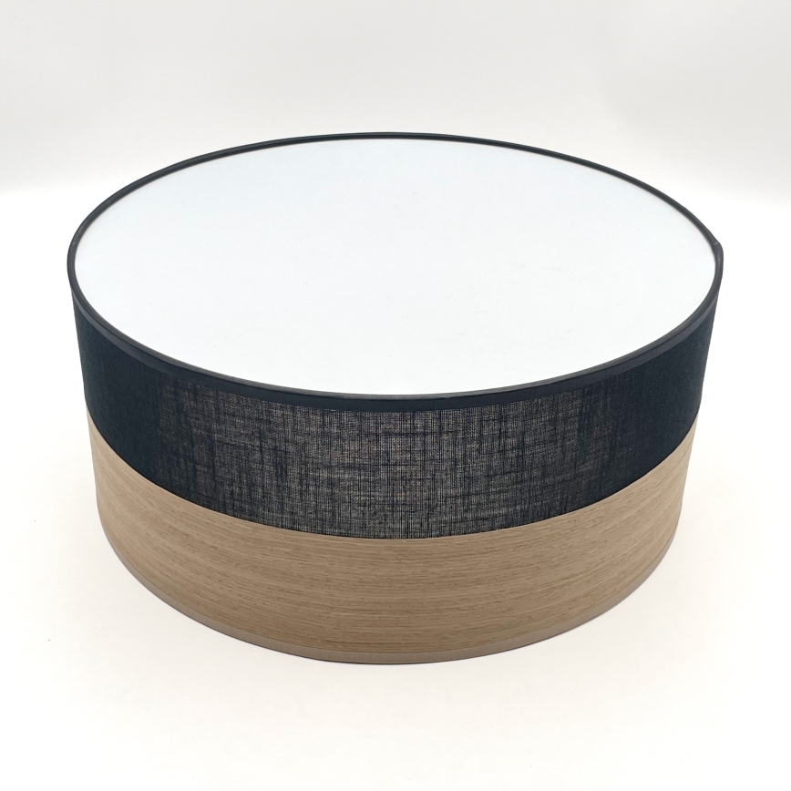 Стельовий LED світильник SIRJA WOOD LED/20W/230V діаметр 35 см чорний/дуб