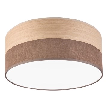 Стельовий LED світильник SIRJA WOOD LED/20W/230V діаметр 35 см коричневий/дуб