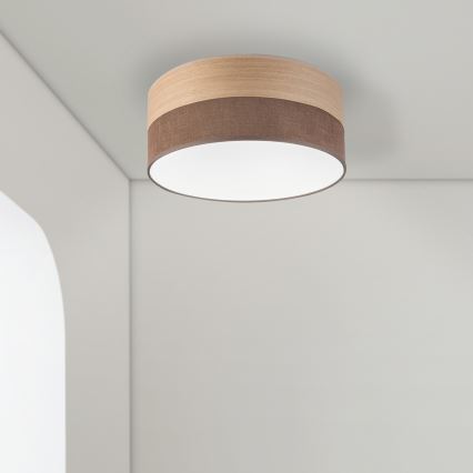 Стельовий LED світильник SIRJA WOOD LED/20W/230V діаметр 35 см коричневий/дуб