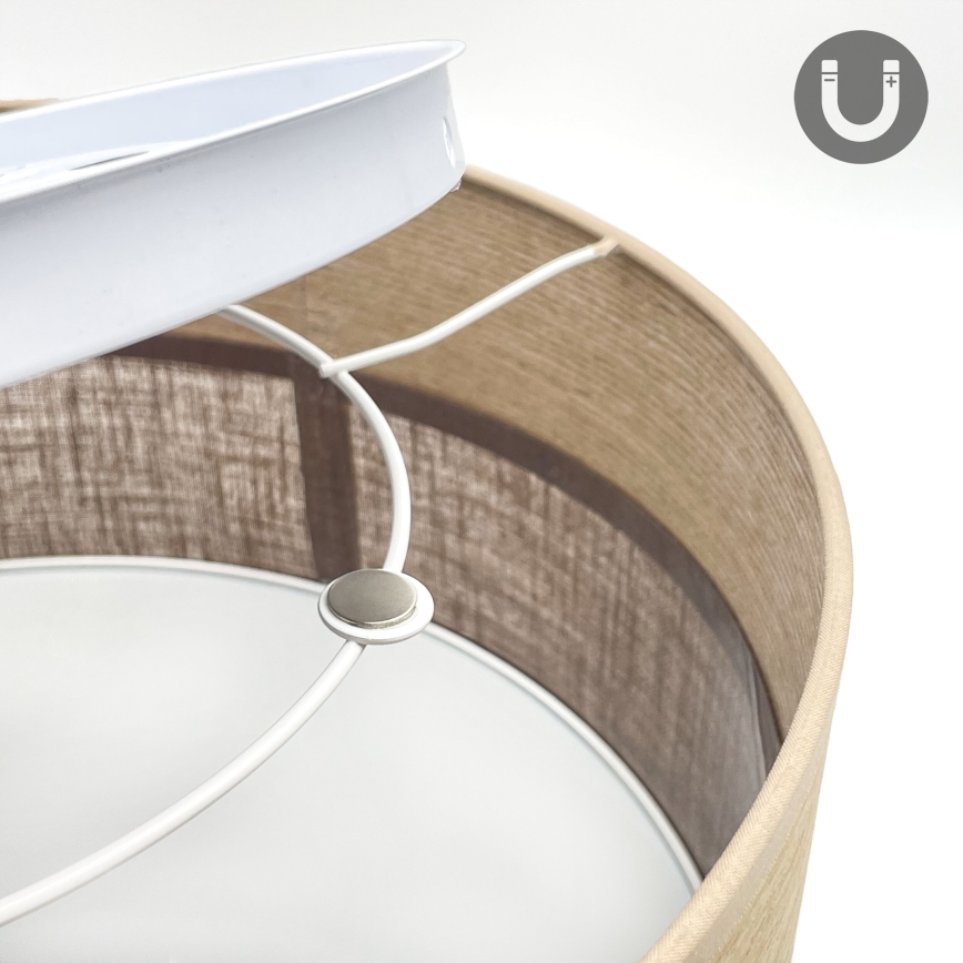 Стельовий LED світильник SIRJA WOOD LED/20W/230V діаметр 35 см коричневий/дуб