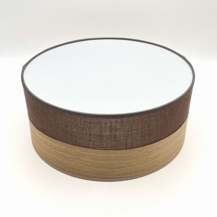 Стельовий LED світильник SIRJA WOOD LED/20W/230V діаметр 35 см коричневий/дуб