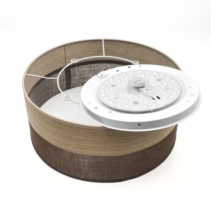 Стельовий LED світильник SIRJA WOOD LED/20W/230V діаметр 35 см коричневий/дуб