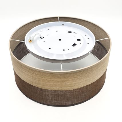 Стельовий LED світильник SIRJA WOOD LED/20W/230V діаметр 35 см коричневий/дуб
