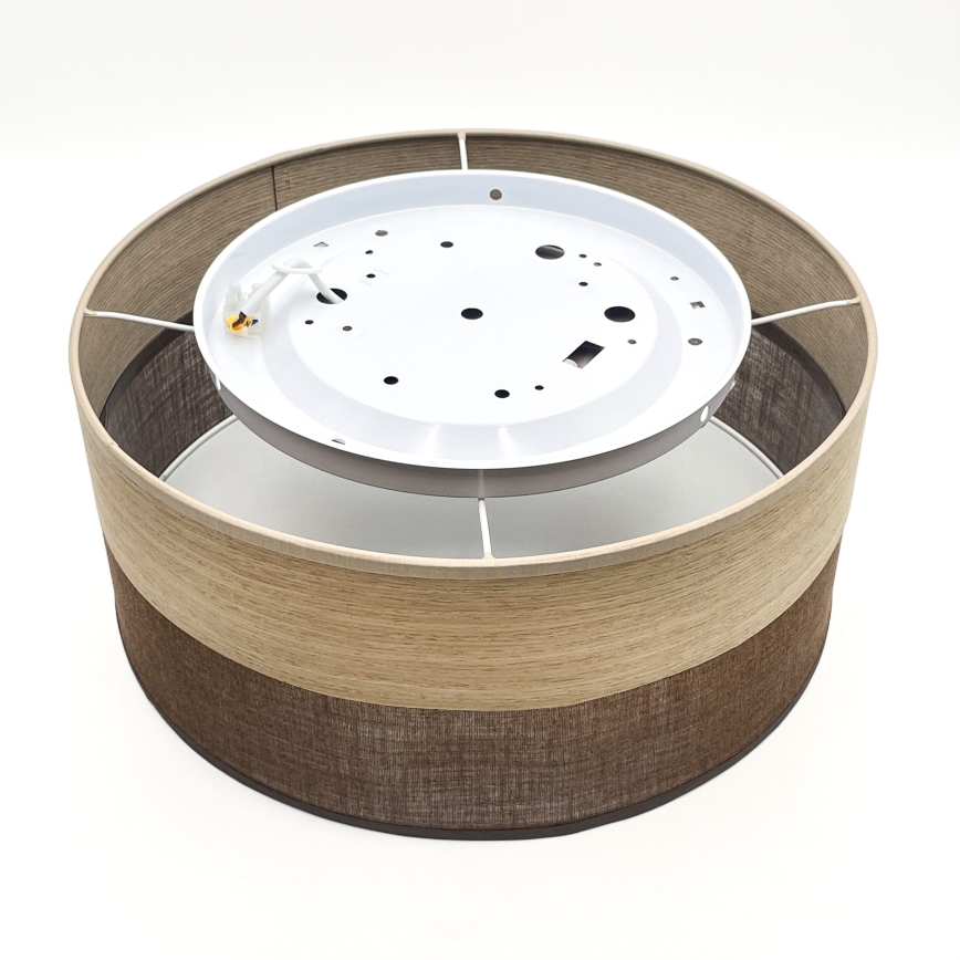 Стельовий LED світильник SIRJA WOOD LED/20W/230V діаметр 35 см коричневий/дуб