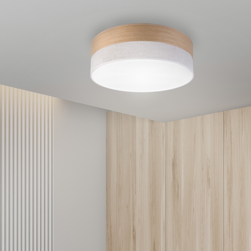 Стельовий LED світильник SIRJA WOOD LED/36W/230V діаметр 45 см білий/дуб
