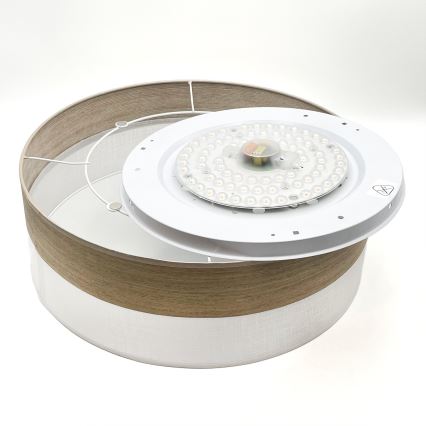 Стельовий LED світильник SIRJA WOOD LED/36W/230V діаметр 45 см білий/дуб