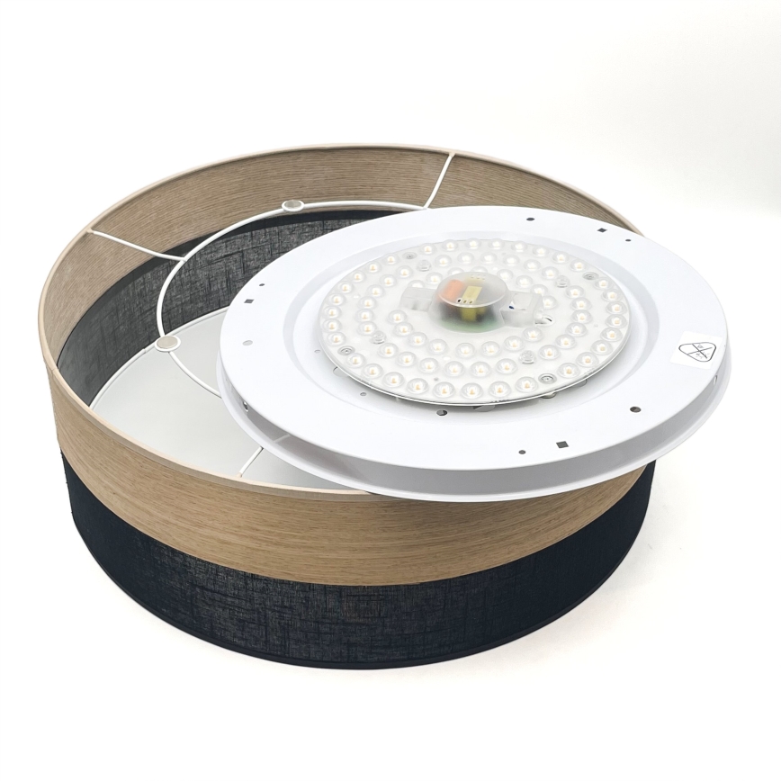 Стельовий LED світильник SIRJA WOOD LED/36W/230V діаметр 45 см чорний/дуб