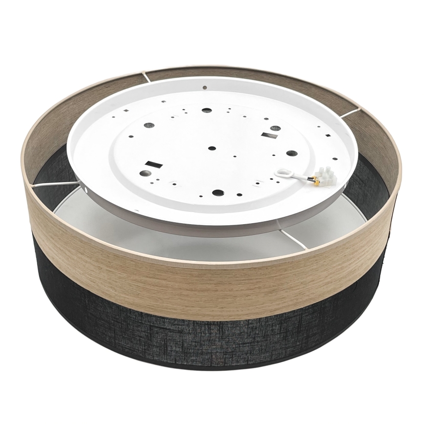 Стельовий LED світильник SIRJA WOOD LED/36W/230V діаметр 45 см чорний/дуб