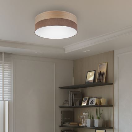 Стельовий LED світильник SIRJA WOOD LED/36W/230V діаметр 45 см коричневий/дуб