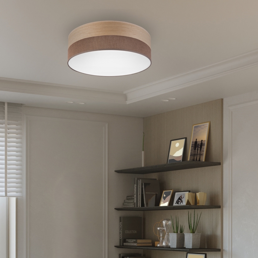 Стельовий LED світильник SIRJA WOOD LED/36W/230V діаметр 45 см коричневий/дуб