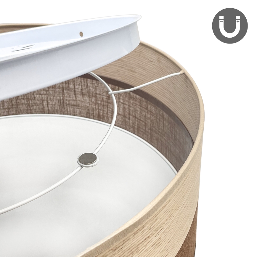 Стельовий LED світильник SIRJA WOOD LED/36W/230V діаметр 45 см коричневий/дуб