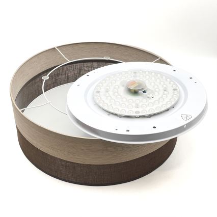 Стельовий LED світильник SIRJA WOOD LED/36W/230V діаметр 45 см коричневий/дуб