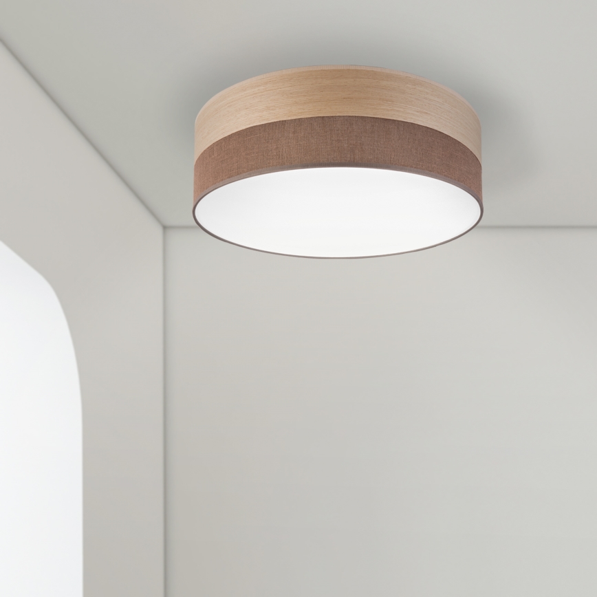 Стельовий LED світильник SIRJA WOOD LED/36W/230V діаметр 45 см коричневий/дуб