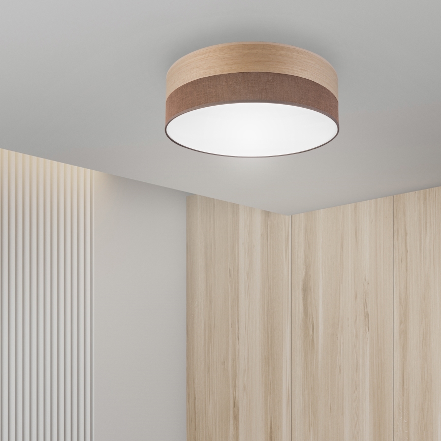Стельовий LED світильник SIRJA WOOD LED/36W/230V діаметр 45 см коричневий/дуб