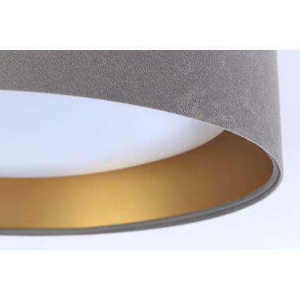 Стельовий LED світильник з регулюванням яскравості SMART GALAXY LED/36W/230V ⌀ 55 см 2700-6500K Wi-Fi Tuya сірий/золотий + дистанційне керування