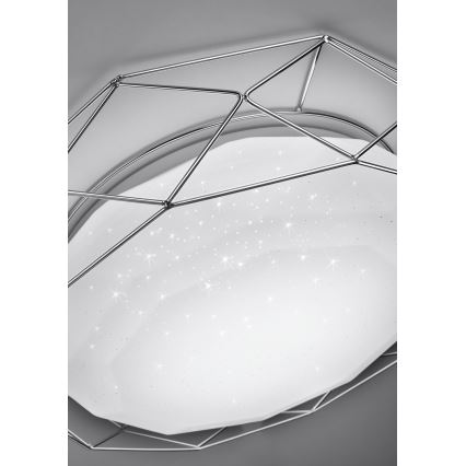 Стельовий LED світильник SVEN LED/24W/230V діаметр 43 см глянцевий хром