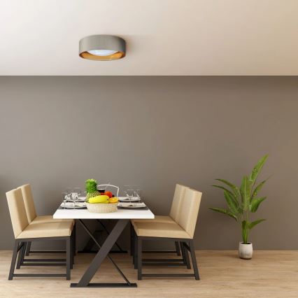 Стельовий LED світильник TULUZA LED/18W/230V діаметр 32 см коричневий