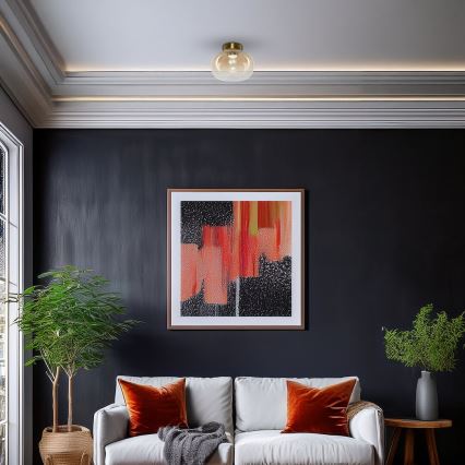 Стельовий LED світильник VASO LED/4W/230V діаметр 18 см золотий/димчастий