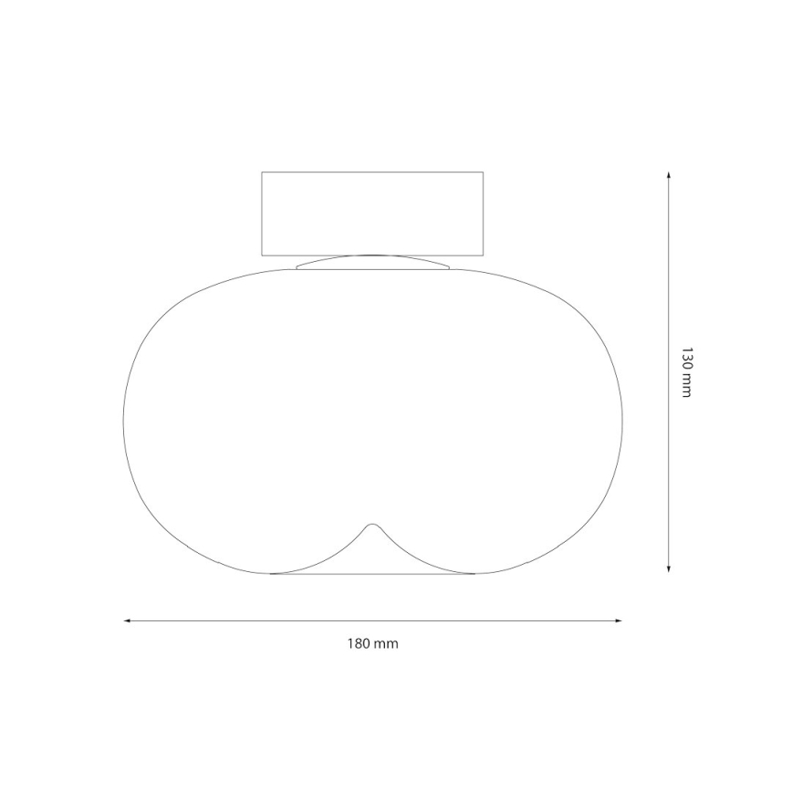 Стельовий LED світильник VASO LED/4W/230V діаметр 18 см золотий/димчастий