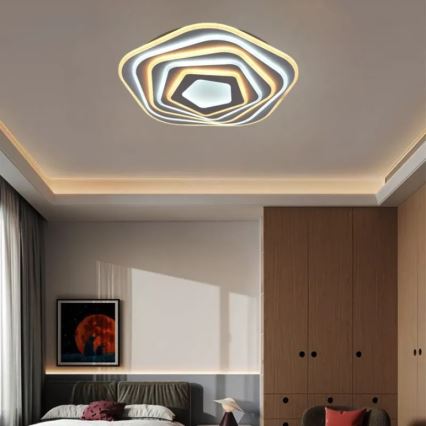 Стельовий LED світильник з регулюванням яскравості LED/125W/230V 3000-6500K + дистанційне керування