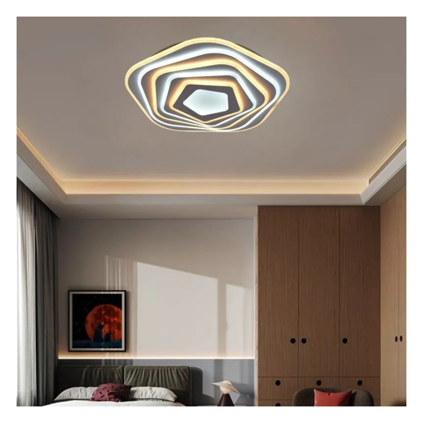 Стельовий LED світильник з регулюванням яскравості LED/125W/230V 3000-6500K + дистанційне керування