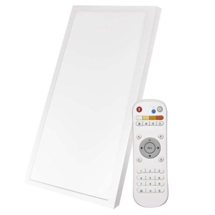 Стельовий LED світильник з регулюванням яскравості LED/25W/230V +дистанційне керування прямокутний
