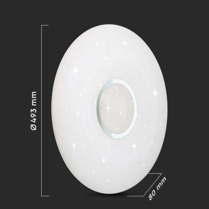 Стельовий LED світильник з регулюванням яскравості LED/40W/230V 3000K/4000K/6500K + ДК