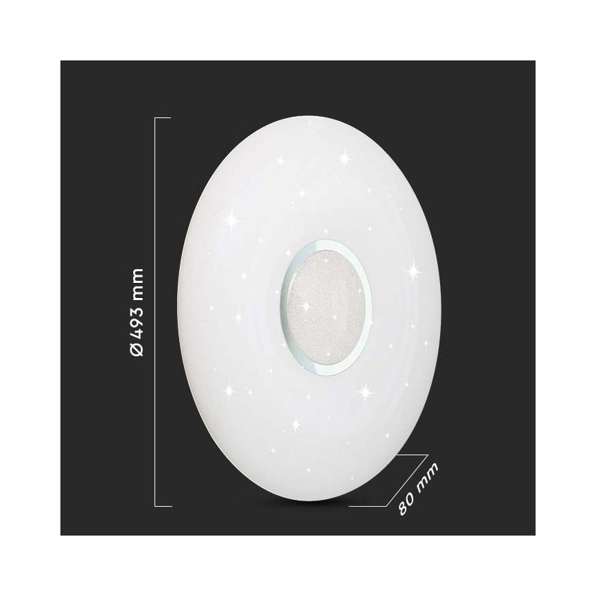 Стельовий LED світильник з регулюванням яскравості LED/40W/230V 3000K/4000K/6500K + ДК