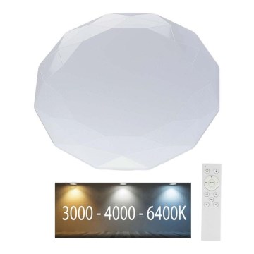 Стельовий LED світильник з регулюванням яскравості LED/40W/230V 3000K/4000K/6500K + ДК